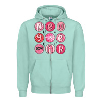 Seafoam new year 2024 Zipper Hoodie - MaliasSmallBusiness
