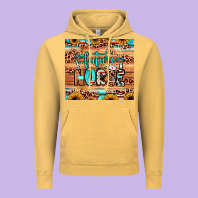 Future Nurse Vintage Hoodie Designed By Jahusdesignshop