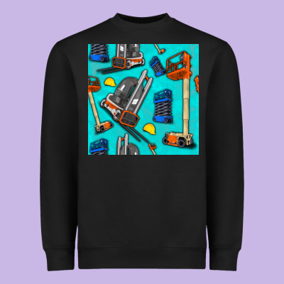 Construction Vehicles Heavyweight Sweatshirt Designed By Bundleandbundleshop