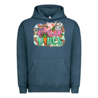 Pigment Midnight Navy Easter vibes Easter Day Urban Hoodie - HowdyJamesFarm