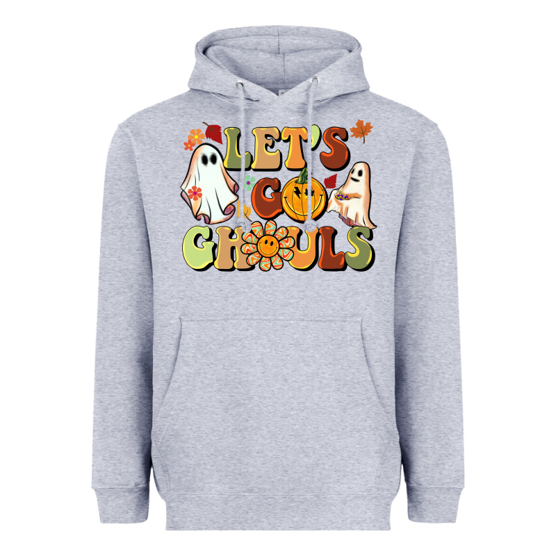 Halloween Lets Go Ghouls Heavyweight Hoodie by BarkalooDesign | Teevron