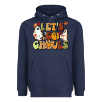 Navy halloween lets go ghouls Heavyweight Hoodie - BarkalooDesign