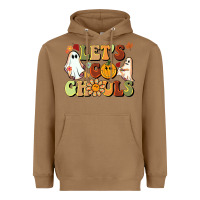 Toasted Coconut halloween lets go ghouls Heavyweight Hoodie - BarkalooDesign