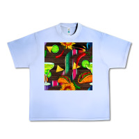 Grape Ice margarita and taco seamless pattern Urban Heavy Tee - BundleAndBundleShop