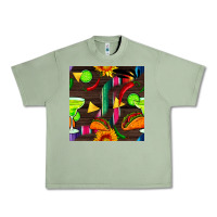 Oil Green margarita and taco seamless pattern Urban Heavy Tee - BundleAndBundleShop