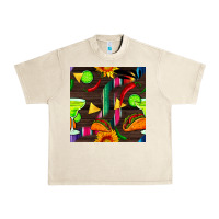 Sandshell margarita and taco seamless pattern Urban Heavy Tee - BundleAndBundleShop