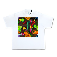 White margarita and taco seamless pattern Urban Heavy Tee - BundleAndBundleShop