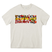 Cream spanish teacher Heavy Core Tee - texasbilliewilder