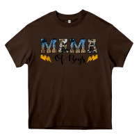 Chocolate Brown western mama of boys Heavy Core Tee - Artiststas