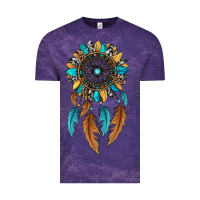 Cloud Purple dreamer catcher sunflower Vintage Tee - JahusDesignShop