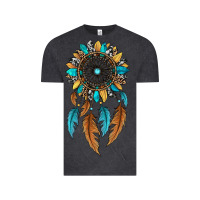 Vintage Black dreamer catcher sunflower Vintage Tee - JahusDesignShop