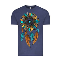 Vintage Denim dreamer catcher sunflower Vintage Tee - JahusDesignShop