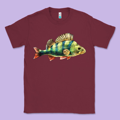 Perch Fish Classic Tee Designed By Lillyallendesigns