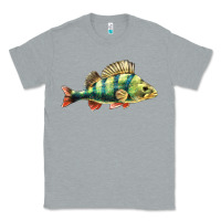 Heather Grey Perch Fish Classic Tee - LillyAllenDesigns