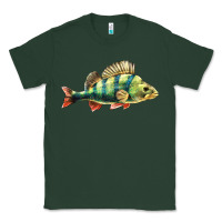 Sports Green Perch Fish Classic Tee - LillyAllenDesigns