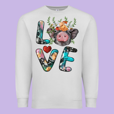 Pig Love Premium Sweatshirt Designed By Barkaloodesign