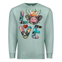 Seafoam pig love Premium Sweatshirt - BarkalooDesign