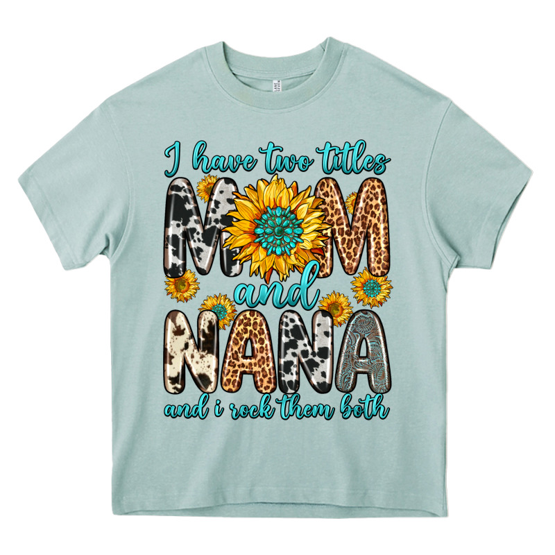 I Have Two Titles Mom And Nana And I Rock Them Bot Heavy Core Tee by Zillion Design Studio | Teevron