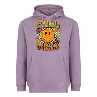 Lavender fall vibes smiley face Heavyweight Hoodie - BarkalooDesign