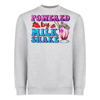 Heather Grey powered by milkshake Heavyweight Sweatshirt - AdoDesignShop