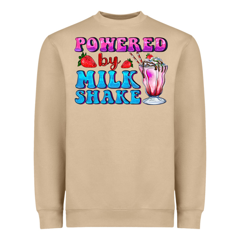 Powered By Milkshake Heavyweight Sweatshirt by AdoDesignShop | Teevron