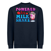 Navy powered by milkshake Heavyweight Sweatshirt - AdoDesignShop