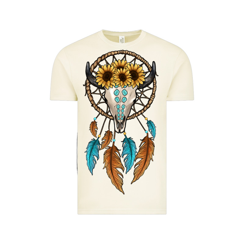 Dreamer Catcher Bull Skull Vintage Tee by JahusDesignShop | Teevron