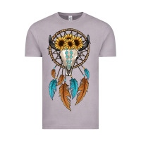 Vintage Zinc dreamer catcher bull skull Vintage Tee - JahusDesignShop