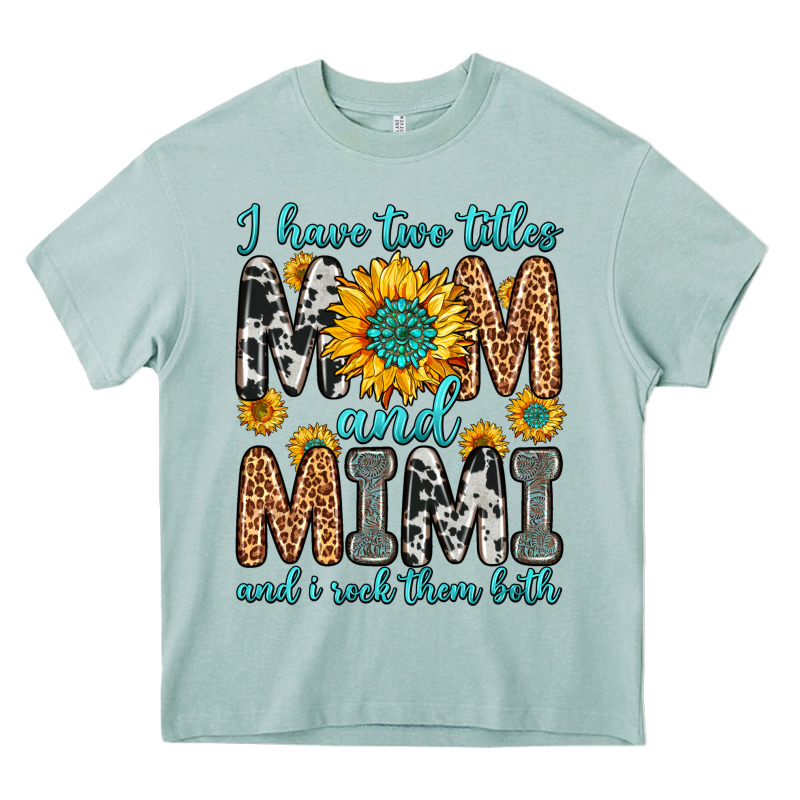 I Have Two Titles Mom And Mimi And I Rock Them Bot Heavy Core Tee by Zillion Design Studio | Teevron