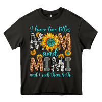 Asphalt i have two titles mom and mimi and i rock them bot Heavy Core Tee - Zillion Design Studio