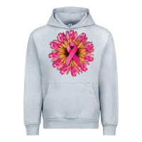 Heather Grey Cancer ribbon sunflower Cancer Awareness Urban Hoodie - HowdyJamesFarm