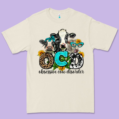 Ocd Obsessive Cow Disorder Premium Tee Designed By Adodesignshop