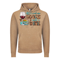 Vintage Coffee all i need are books and wine Vintage Hoodie - JahusDesignShop