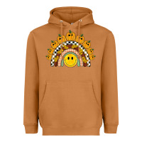 Meerkat fall smiley face groovy rainbow Heavyweight Hoodie - BarkalooDesign