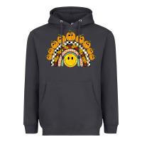 Smoke fall smiley face groovy rainbow Heavyweight Hoodie - BarkalooDesign