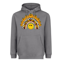 Storm fall smiley face groovy rainbow Heavyweight Hoodie - BarkalooDesign