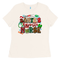 Santa's Favorite Nurse Ladies Tee | Teevron