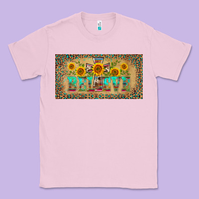 Western Believe Leopard Aztek License Plate Template Classic Tee Designed By Barkaloodesign