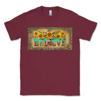 Burgundy western believe leopard aztek license plate template Classic Tee - BarkalooDesign