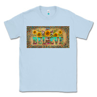 Dusty Blue western believe leopard aztek license plate template Classic Tee - BarkalooDesign