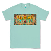 Seafoam western believe leopard aztek license plate template Classic Tee - BarkalooDesign