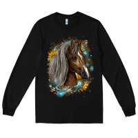 Black western tennessee horse Long Sleeve Tee - LillyAllenDesigns