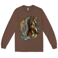 Chestnut western tennessee horse Long Sleeve Tee - LillyAllenDesigns