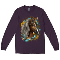 Plum western tennessee horse Long Sleeve Tee - LillyAllenDesigns