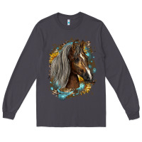 Smoke western tennessee horse Long Sleeve Tee - LillyAllenDesigns