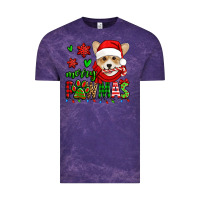 Cloud Purple merry pawmas christmas corgi Vintage Tee - Jasminsmagicworld
