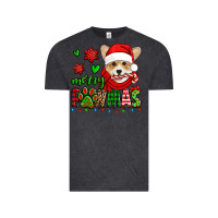 Vintage Black merry pawmas christmas corgi Vintage Tee - Jasminsmagicworld
