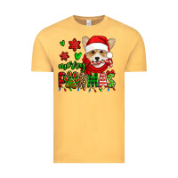 Vintage Mustard merry pawmas christmas corgi Vintage Tee - Jasminsmagicworld