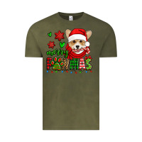 Vintage Olive merry pawmas christmas corgi Vintage Tee - Jasminsmagicworld