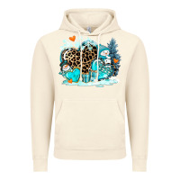 Vintage Artic winter hearts with snowmans Vintage Hoodie - AdoDesignShop